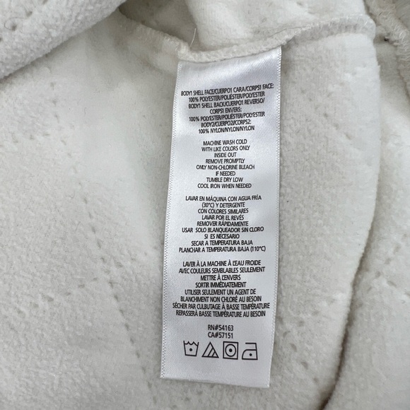 Calvin Klein Performance White Sherpa 3/4 Zip Pullover Sweatshirt Size XL Womens - Picture 5 of 5